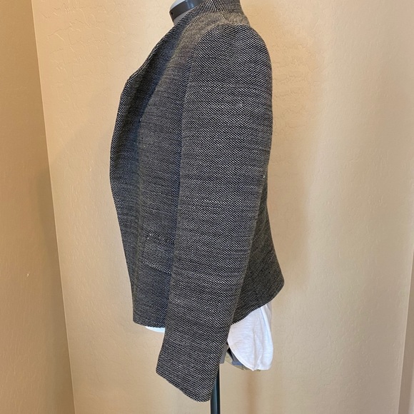 Ann Taylor Gray Cross Front Blazer - Picture 3 of 5